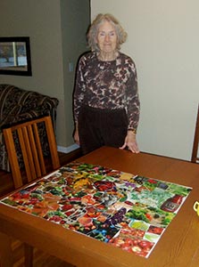 finishing a puzzle